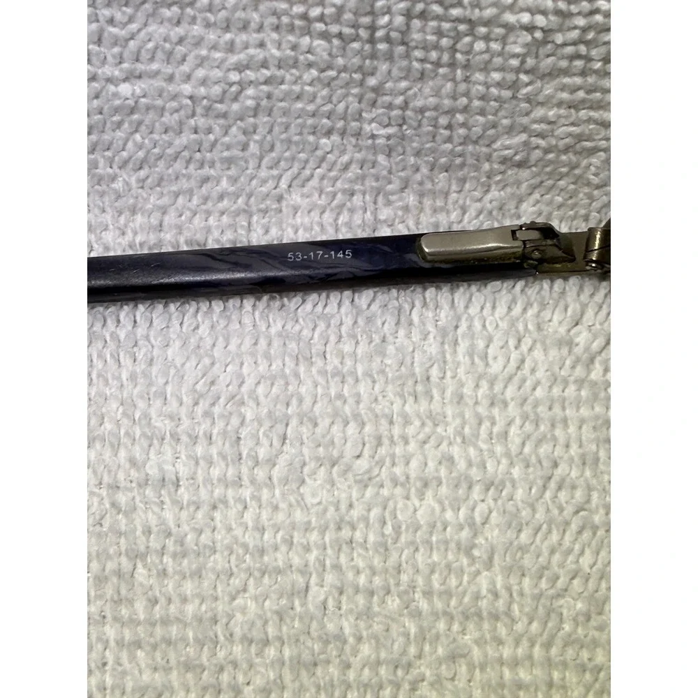 Badgley Mischka Eyeglasses‎ Womens 53-17-145 Navy Blue Rectangular Frame